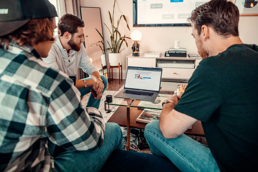 group of programmers collaborating